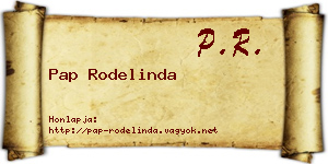 Pap Rodelinda névjegykártya